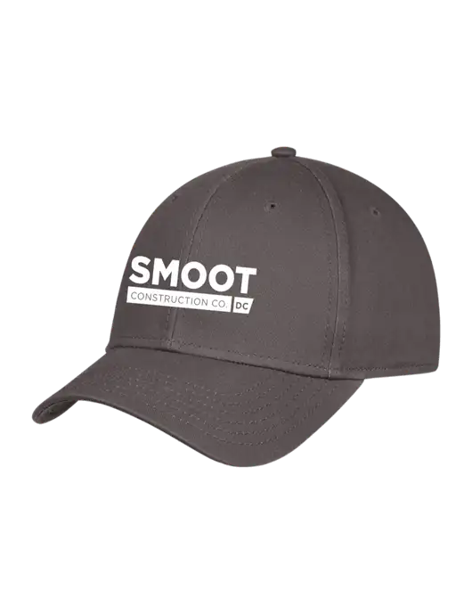 Charcoal Structured Cap Hook & Loop w/Smoot Construction Logo