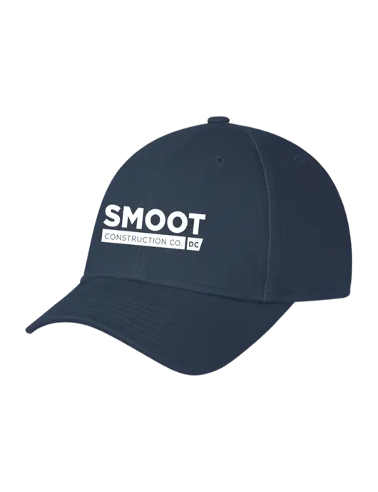 Navy Structured Cap Hook & Loop w/Smoot Construction Logo