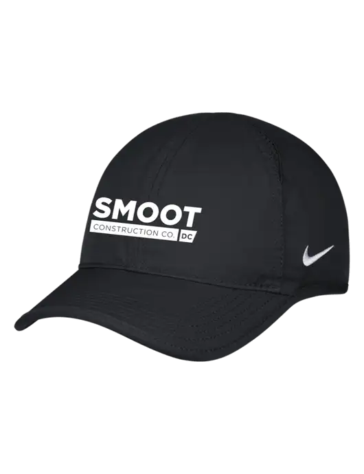 Nike Black Featherlight Cap w/Smoot Construction Logo