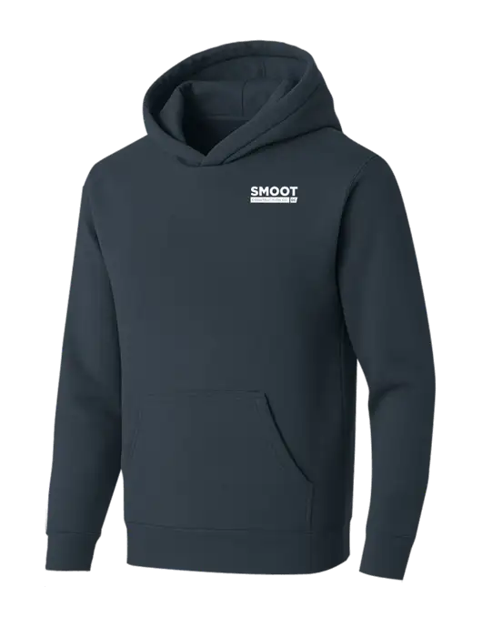 BELLA+CANVAS Dark Grey Sponge Fleece Pullover Hoodie w/Smoot Construction Logo