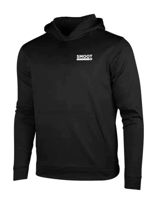 Black Fleece Sport-Wick Hooded Pullover w/Smoot Construction Logo
