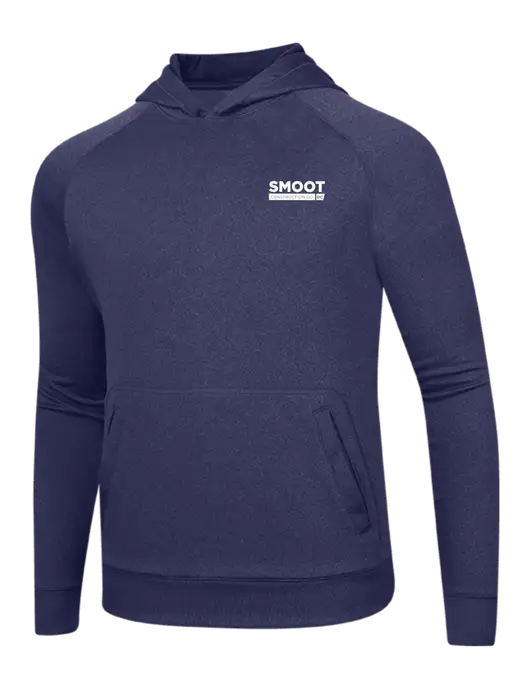 Tech True Navy Fleece Hooded Sweatshirt w/Smoot Construction Logo