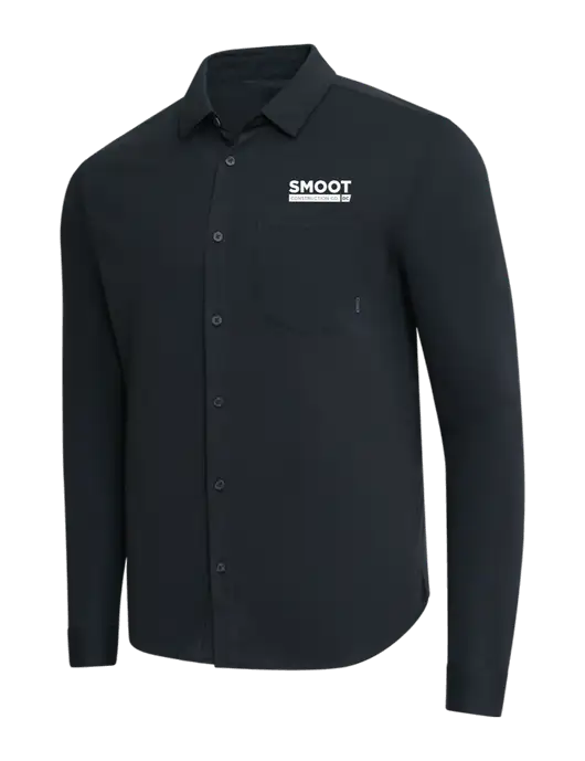 OGIO Black Extend Long Sleeve Button Up Shirt w/Smoot Construction Logo