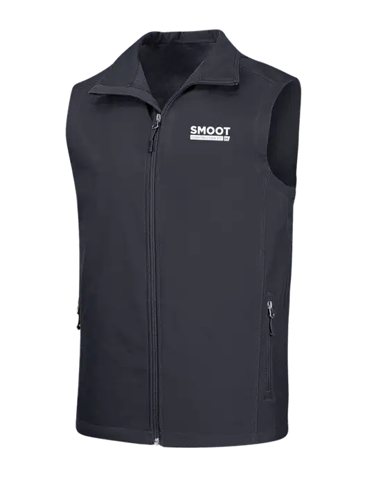 Dark Grey Core Soft Shell Vest w/Smoot Construction Logo