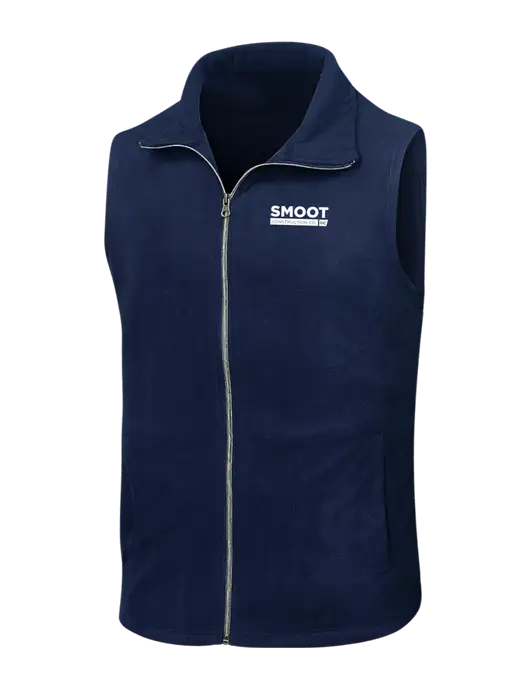 Navy Microfleece Vest w/Smoot Construction Logo