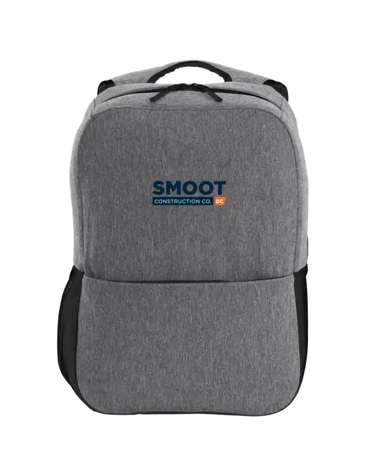 Access Square Laptop Graphite Heather/Black Backpack w/Smoot Construction Logo