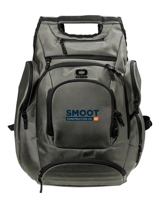 OGIO Medium Grey Metro Ballistic Laptop Backpack w/Smoot Construction Logo