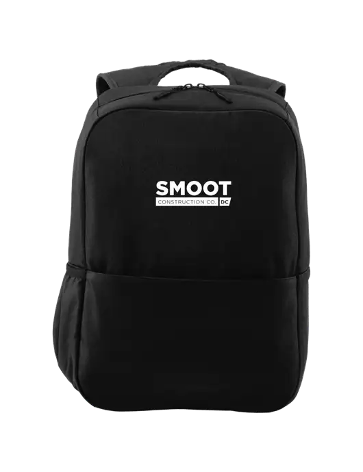 Access Square Laptop Black Backpack w/Smoot Construction Logo