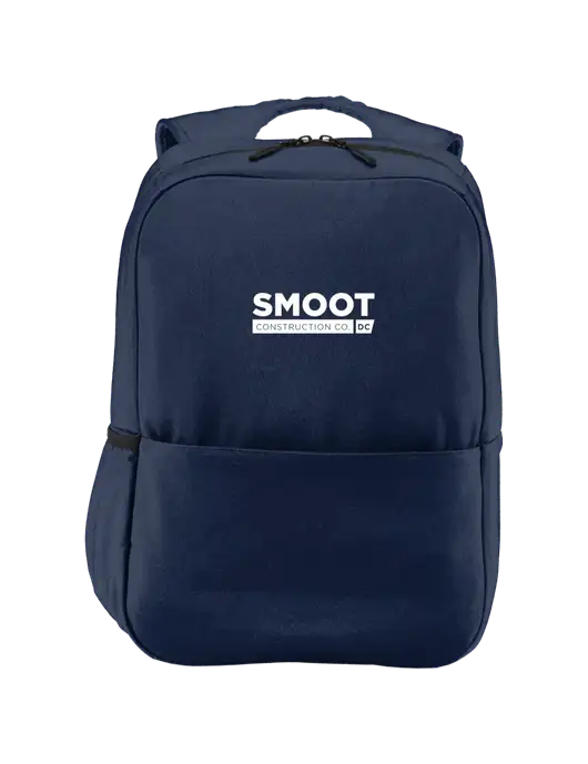 Access Square Laptop River Blue Navy Backpack w/Smoot Construction Logo