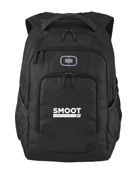 OGIO Black Logan Laptop Backpack
 w/Smoot Construction Logo