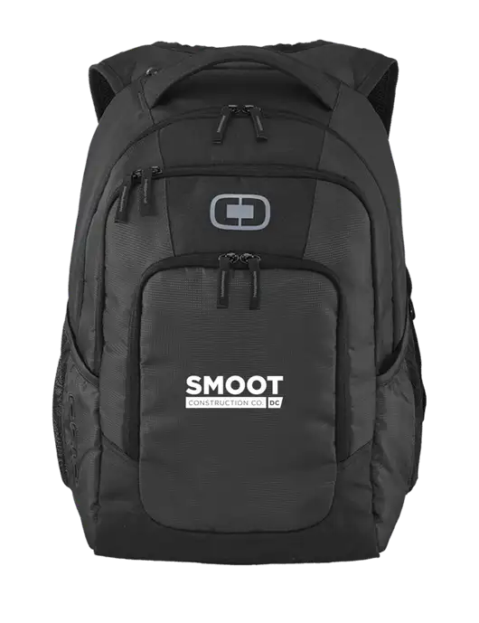 OGIO Diesel Grey Logan Laptop Backpack
 w/Smoot Construction Logo