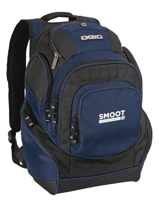 OGIO Navy Mastermind Pack w/Smoot Construction Logo